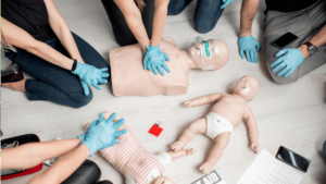 Panda Paramedic offer a structured program with four award levels: "Well Done," "Bronze," "Silver," and "Gold." These awards cover all key concepts outlined in the statutory first aid curriculum image